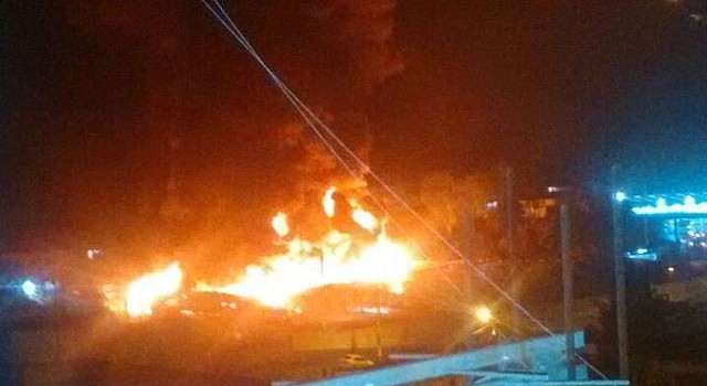 Na garagem ficam estacionados cerca de 100 ônibus. Foto: Ouvinte Lucas/Rádio Trânsito